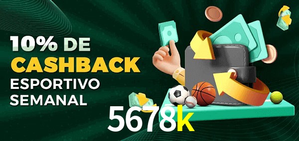 10% de bônus de cashback na 5678k