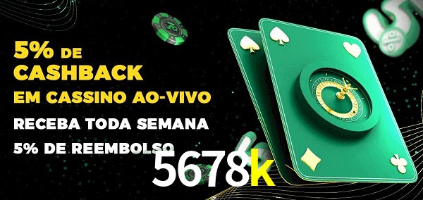 Promoções do cassino ao Vivo 5678k
